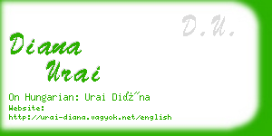 diana urai business card